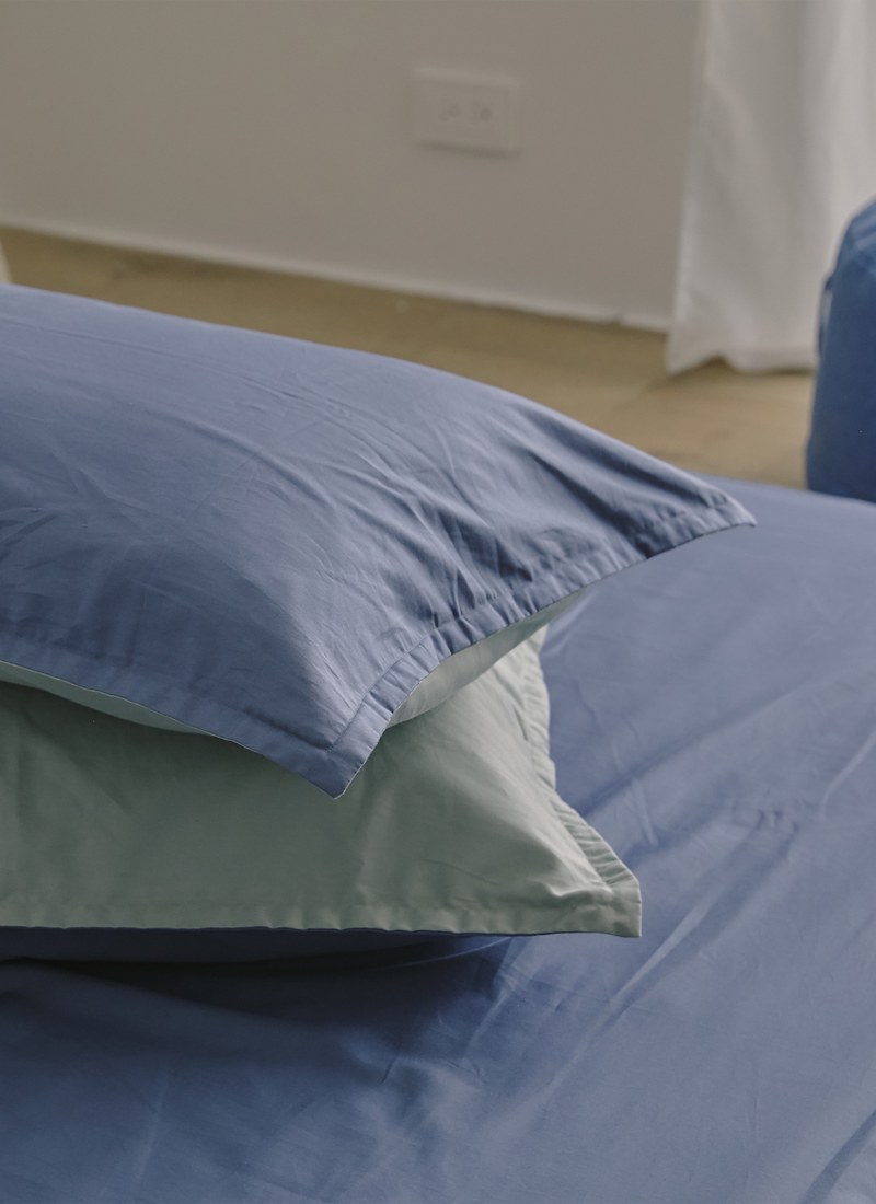 藍洋海綠 - 有機棉床包組 ( 床包＋枕套 )