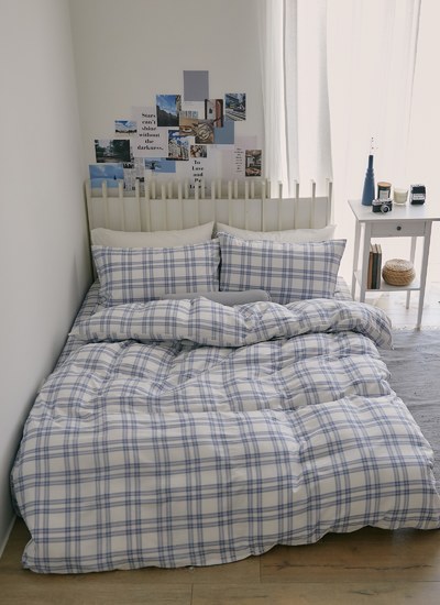 藍莓格格 - 雙層紗四件組 ( 床包 + 被套 + 枕套 )