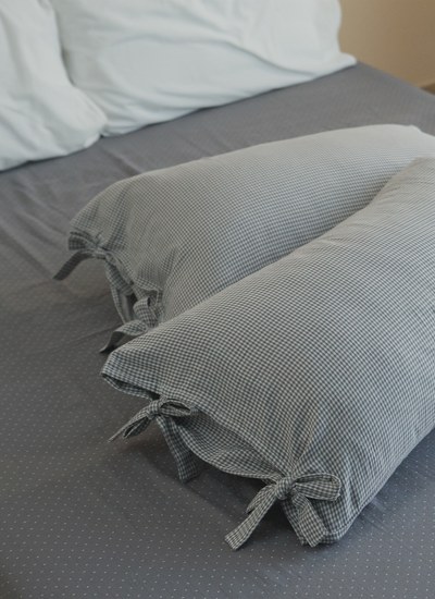 晨霧灰 - 雙層紗床包組 ( 床包 + 枕套 )